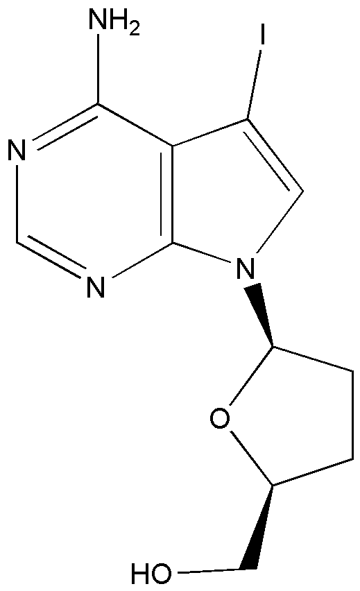 7-Iodo-2',3'-didésoxy-7-déazaadénosine