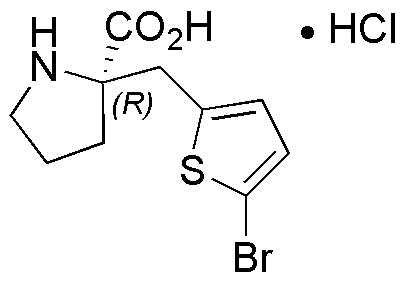 (R)-a-5-bromo-2-thiophénylméthyl)prolineHCl