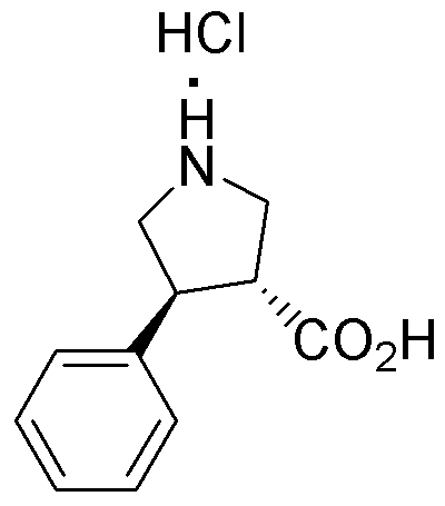 Chlorhydrate d'acide (+/-)-trans-4-phénylpyrrolidine-3-carboxylique