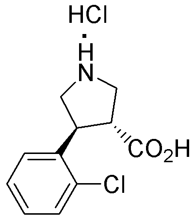 (+/-)-trans-4-(2-Chlorophenyl)pyrrolidine-3-carboxylic acid hydrochloride