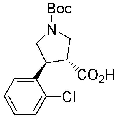 Boc-(+/-)-trans-4-(2-chlorophenyl)pyrrolidine-3-carboxylic acid