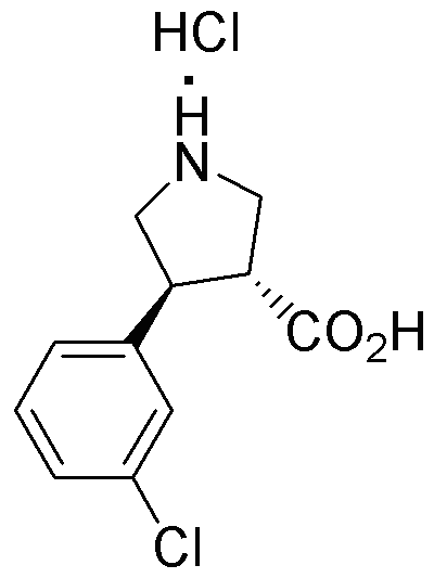 Clorhidrato de ácido (+/-)-trans-4-(3-clorofenil)pirrolidin-3-carboxílico