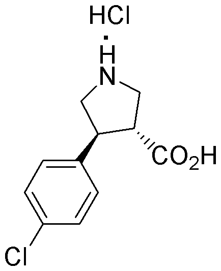 Chlorhydrate d'acide (+/-)-trans-4-(4-chlorophényl)pyrrolidine-3-carboxylique