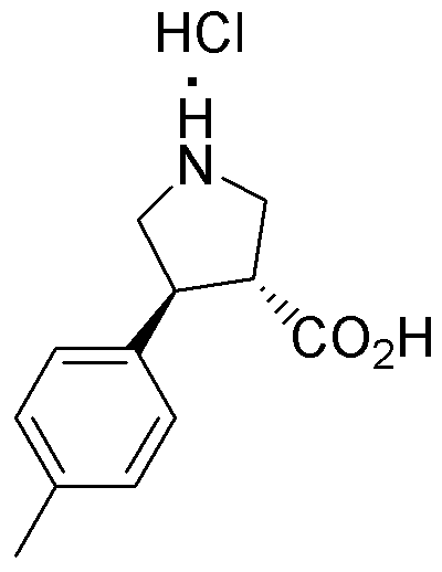 (+/-)-trans-4-(4-Methylphenyl)pyrrolidine-3-carboxylic acid hydrochloride