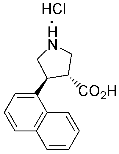 (+/-)-trans-4-(1-Naphthyl)pyrrolidine-3-carboxylic acid hydrochloride