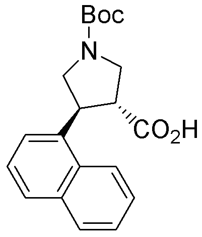 Acide boc-(+/-)-trans-4-(1-naphtyl)pyrrolidine-3-carboxylique