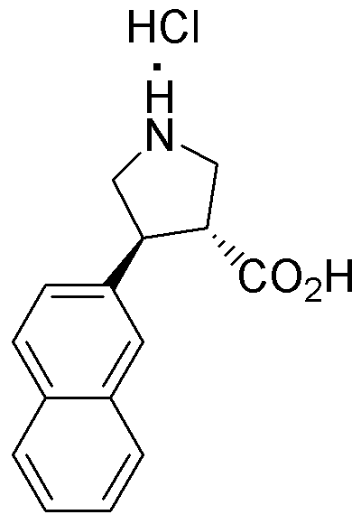 Chlorhydrate d'acide (+/-)-trans-4-(2-naphtyl)pyrrolidine-3-carboxylique