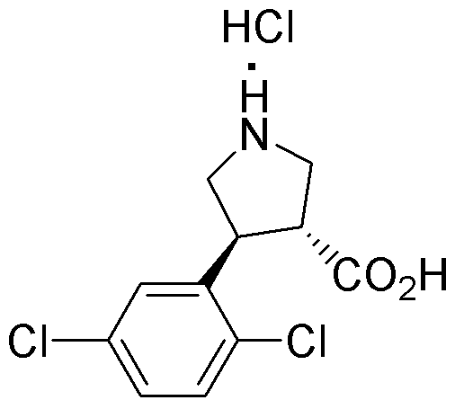 (+/-)-trans-4-(2,5-Dichlorophenyl)pyrrolidine-3-carboxylic acid hydrochloride