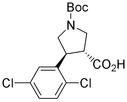 Acide boc-(+/-)-trans-4-(2,5-dichlorophényl)pyrrolidine-3-carboxylique