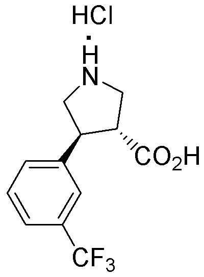 (+/-)-trans-4-(3-Trifluoromethylphenyl)pyrrolidine-3-carboxylic acid hydrochloride