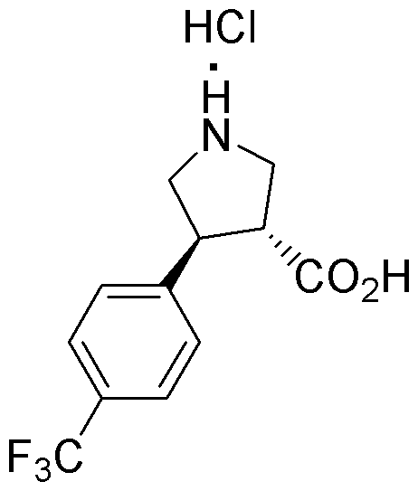 Clorhidrato de ácido (+/-)-trans-4-(4-trifluorometilfenil)pirrolidin-3-carboxílico