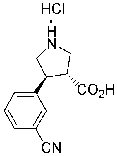 Clorhidrato de ácido (+/-)-trans-4-(3-cianofenil)pirrolidina-3-carboxílico