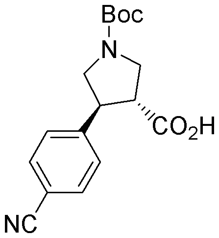 Acide boc-(+/-)-trans-4-(4-cyanophényl)pyrrolidine-3-carboxylique