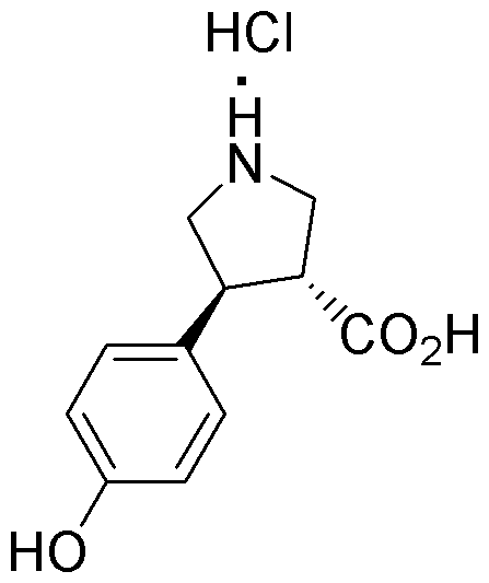 Clorhidrato de ácido (+/-)-trans-4-(4-hidroxifenil)pirrolidina-3-carboxílico