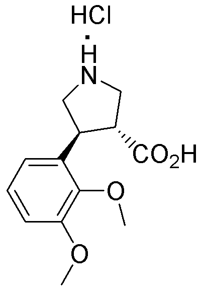 (+/-)-trans-4-(2,3-Dimethoxyphenyl)pyrrolidine-3-carboxylic acid hydrochloride