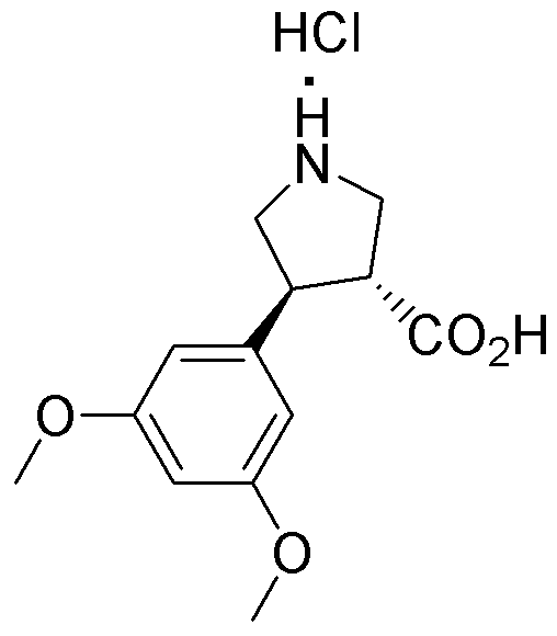 Chlorhydrate d'acide (+/-)-trans-4-(3,5-diméthoxyphényl)pyrrolidine-3-carboxylique