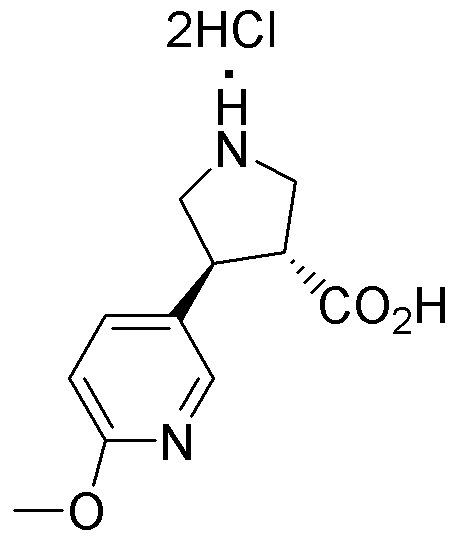 Acide (+/-)-trans-4-(6-méthoxy-3-pyridinyl)pyrrolidine-3-carboxylique