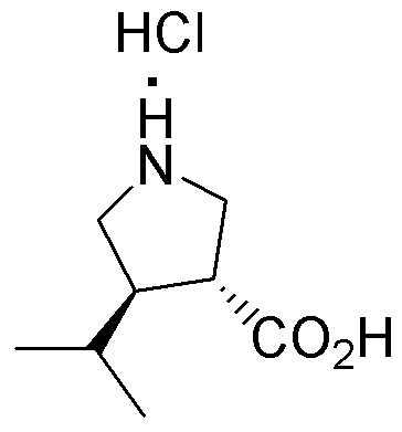 Clorhidrato de ácido (+/-)-trans-4-isopropilpirrolidin-3-carboxílico