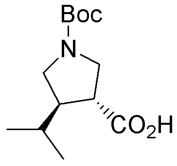 Ácido boc-(+/-)-trans-4-isopropilpirrolidin-3-carboxílico