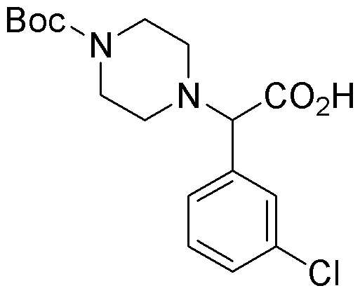 Ácido 2-(4-Boc-piperazinil)-2-(3-clorofenil)acético