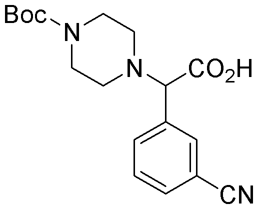 2-(4-Boc-piperazinyl)-2-(3-cyanophenyl)acetic acid