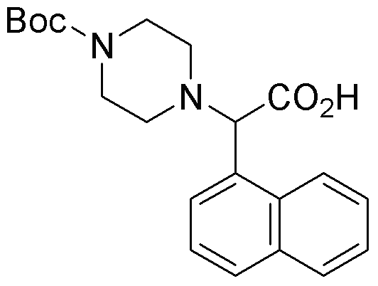 Ácido 2-(4-Boc-piperazinil)-2-(1-naftalenil)acético