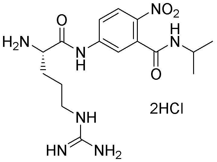 L-Arginine-[4-nitro-3-(carboxy-iso-propyl amid)-phenyl] ester dihydrochloride