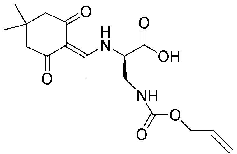 Sal diciclohexilamonio del ácido Nα-(4,4-dimetil-2,6-dioxociclohex-1-ilideno)etil-Nβ-aliloxicarbonil-D-2,3-diamino-propiónico