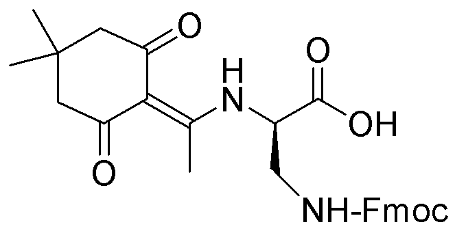 Ácido Nα-1-(4,4-dimetil-2,6-dioxociclohex-1-ilideno)etil-Nβ-Fmoc-D-2,3-diamino-propiónico