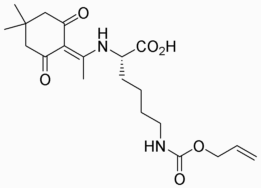 Sel de dicyclohexylammonium de Nα-1-(4,4-diméthyl-2,6-dioxocyclohex-1-ylidène)éthyl-Nε-allyloxycarbonyl-L-lysine