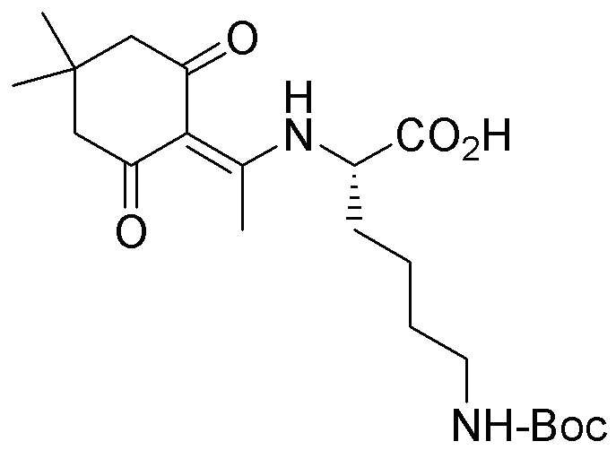 Na-1-(4,4-Dimetil-2,6-dioxociclohex-1-ilideno)etil-Ne-Boc-L-lisina