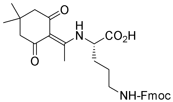 Nα-1-(4,4-dimethyl-2,6-dioxocyclohex-1-ylidene)ethyl-Nδ-Fmoc-L-ornitine