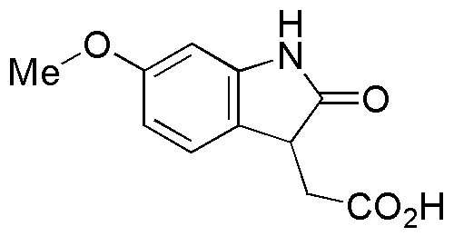 (6-Methoxy-2-oxo-2,3-dihydro-1H-indol-3-yl)acetic acid