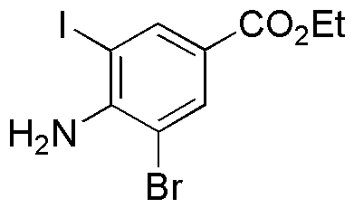 4-Amino-3-bromo-5-iodo-benzoic acid ethyl ester