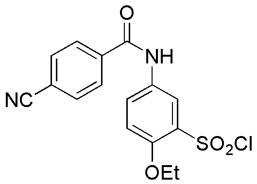 Chlorure de 5-(4-cyanobenzoylamino)-2-éthoxy-benzènesulfonyle