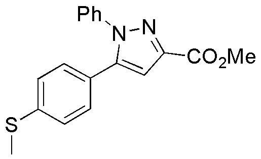 5-(4-Methylsulfanyl-phenyl)-1-phenyl-1H-pyrazole-3-carboxylic acid methyl ester