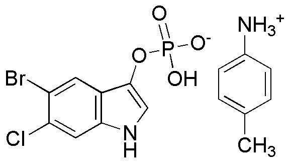 Sel de p-toluidine du phosphate de 5-bromo-6-chloro-3-indolyle