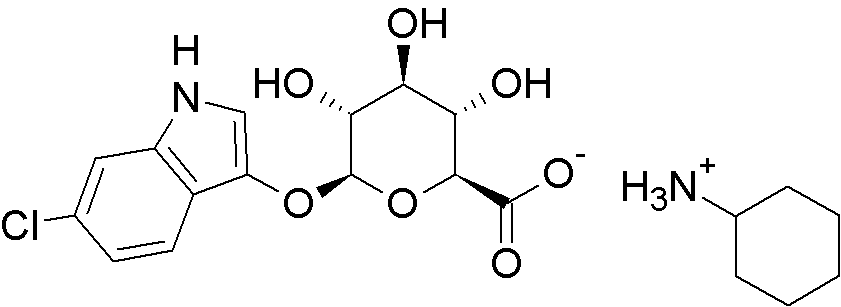 Sel de cyclohexylammonium de 6-chloro-3-indolyl-β-D-glucuronide