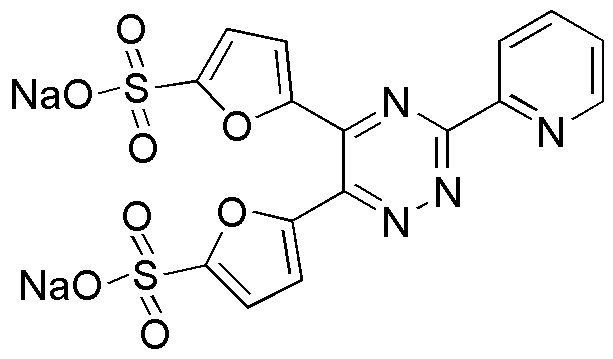 Sal disódica del ácido 3-(2'-piridil)-5,6-(2'',2'''-difuril)-1,2,4-triazina-5'',5'''-disulfónico, n-hidrato