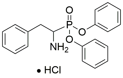 Clorhidrato de éster difenílico del ácido R,S-1-amino-2-feniletilfosfónico