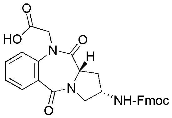 (2S,11aS-Fmoc-2-amino-10-carboxyméthyl-1,2,3,11a-tétrahydro-10H-pyrrolo[2,1-c][1,4]-benzodiazépine-5,11-dione