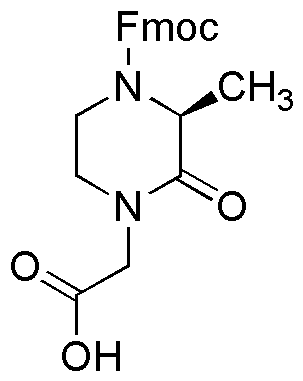 (3S)-4-Fmoc-1-carboximetil-3-metil-piperazin-2-ona