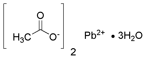 Acetato de plomo trihidratado