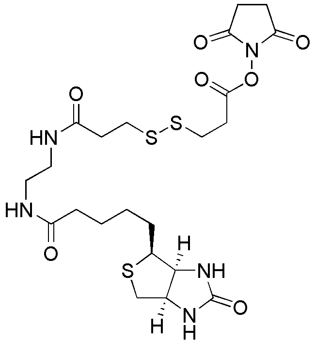 (2-[Biotinamido]ethylamido)-3,3'-dithiodipropionic acid N-hydroxysuccinimide ester