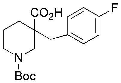 1-[(tert-Butyl)oxycarbonyl]-3-(4-fluorobenzyl)piperidine-3-carboxylic acid