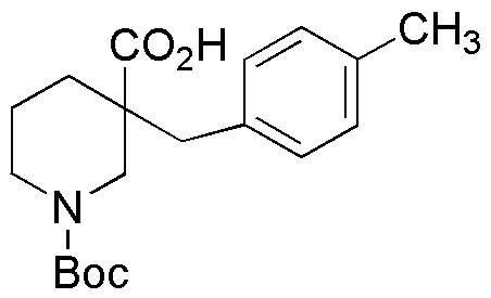 1-[(tert-Butyl)oxycarbonyl]-3-(4-methylbenzyl)piperidine-3-carboxylic acid