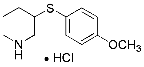 Clorhidrato de 3-(4-metoxifenilsulfanil)piperidina