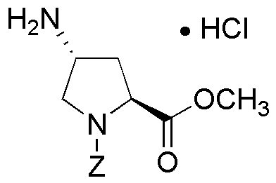 (2S,4R-4-Amino-1-[benzyloxycarbonyl]pyrrolidine-2-methylcarboxylate hydrochloride