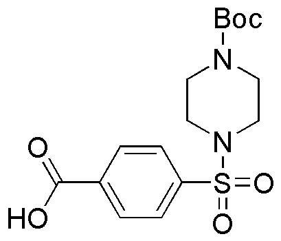 Ácido 4-((4-(terc-butoxicarbonil)piperazinil)sulfonil)benzoico