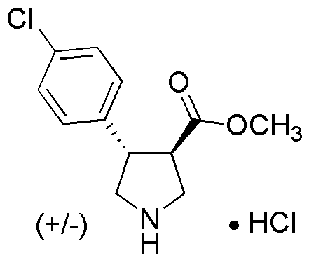 Clorhidrato de trans (+/-) 4-(4-clorofenil)pirrolidina-3-metilcarboxilato